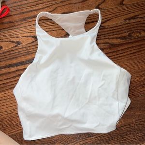 EUC white lululemon sports bra